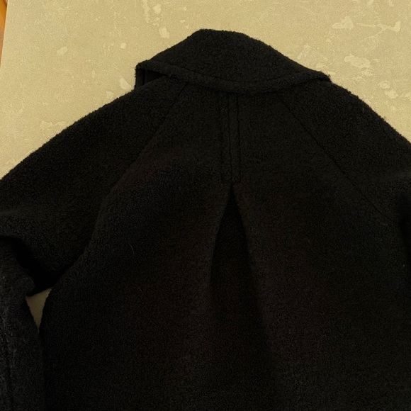 Ganni Black Bouclé Coat - Picture 3 of 5